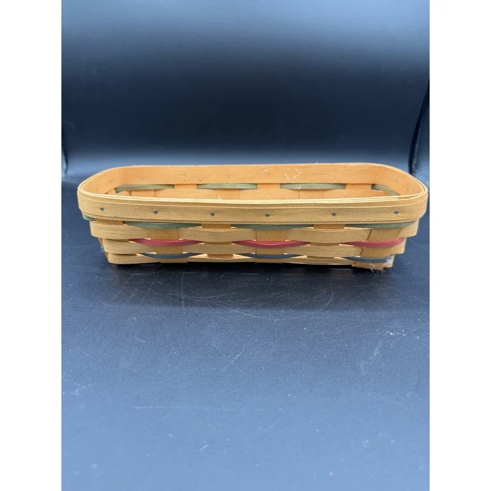 🧺✨ Longaberger 2000 Woven Traditions Cracker Basket 🍪🌾